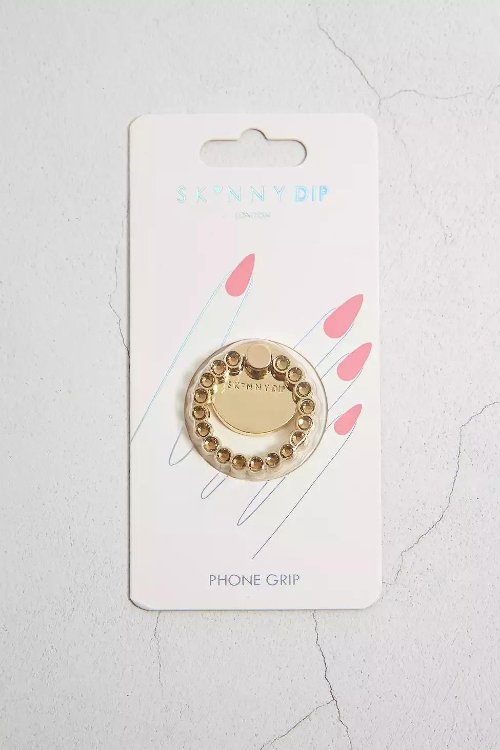 ASSORT Skinnydip UO Exclusive Gold Gem Phone Grip, , large image number 0