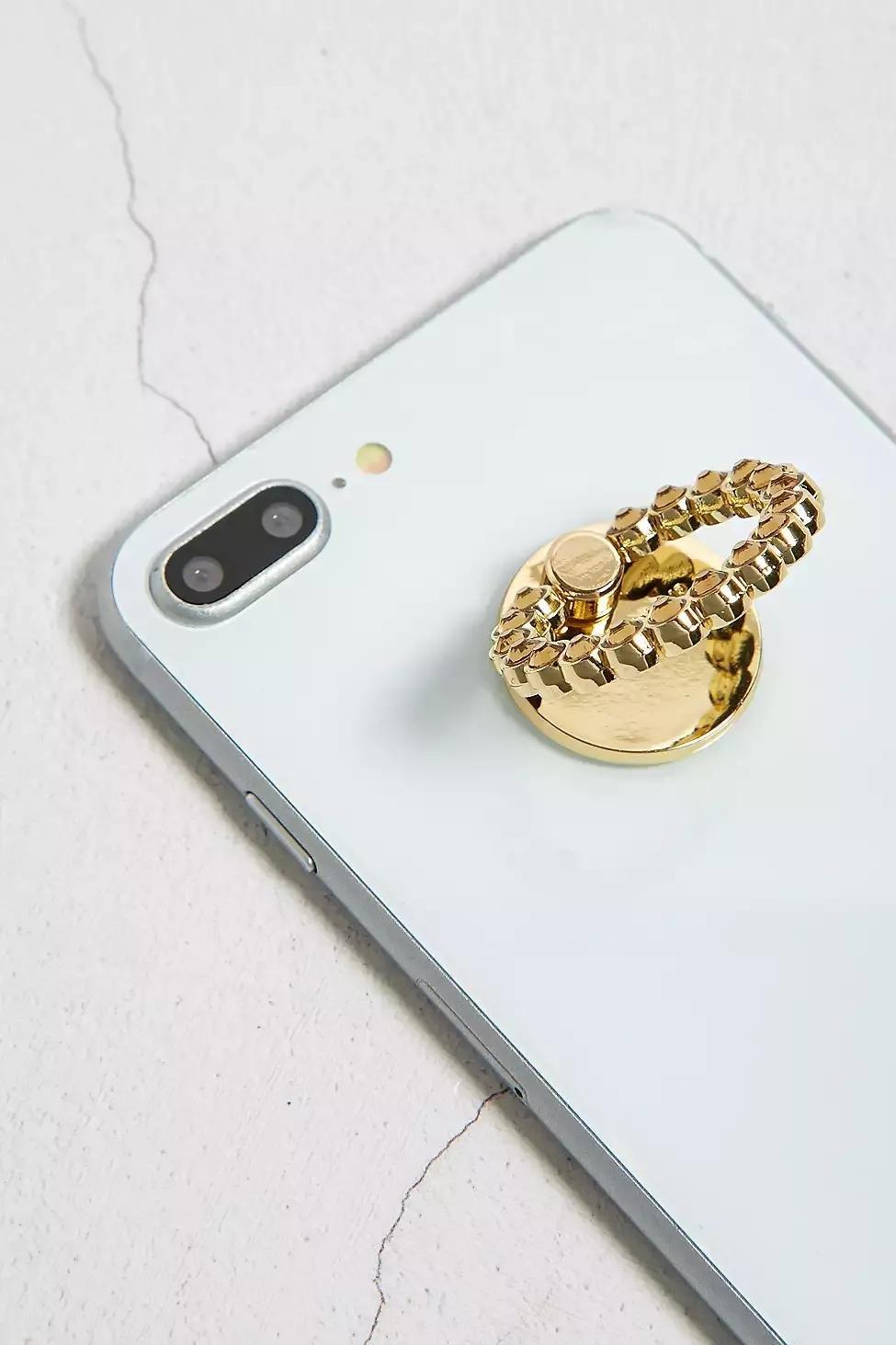 ASSORT Skinnydip UO Exclusive Gold Gem Phone Grip, , large image number 1
