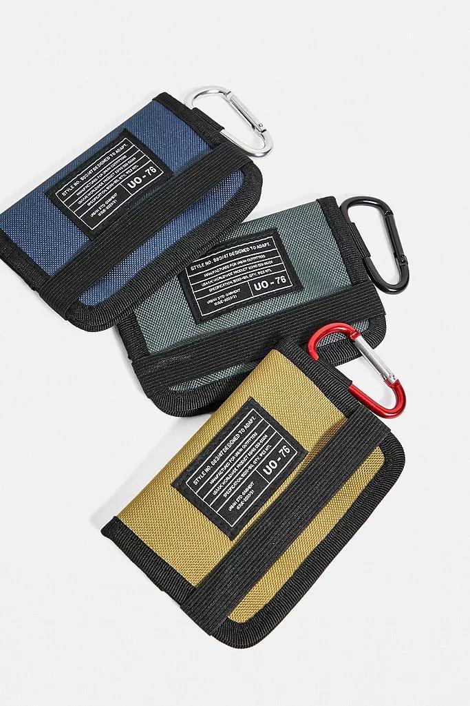 Blue UO Slate Elastic Wallet, Men, , large image number 2