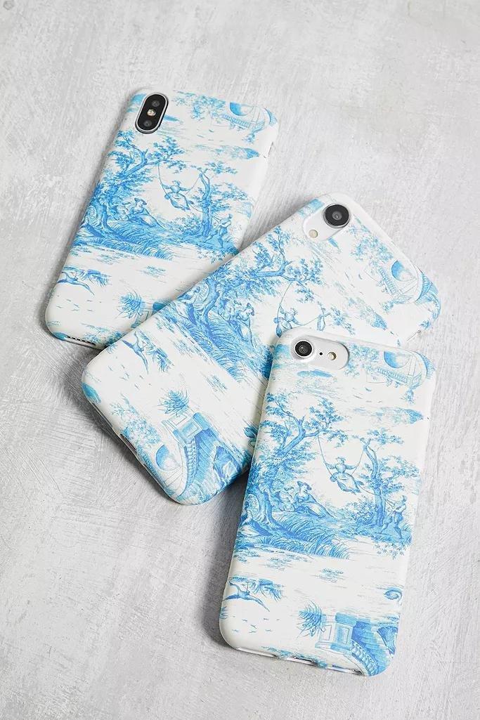 Blue Toile De Jouy IPhone 6/6S/7/8 Case, , large image number 0