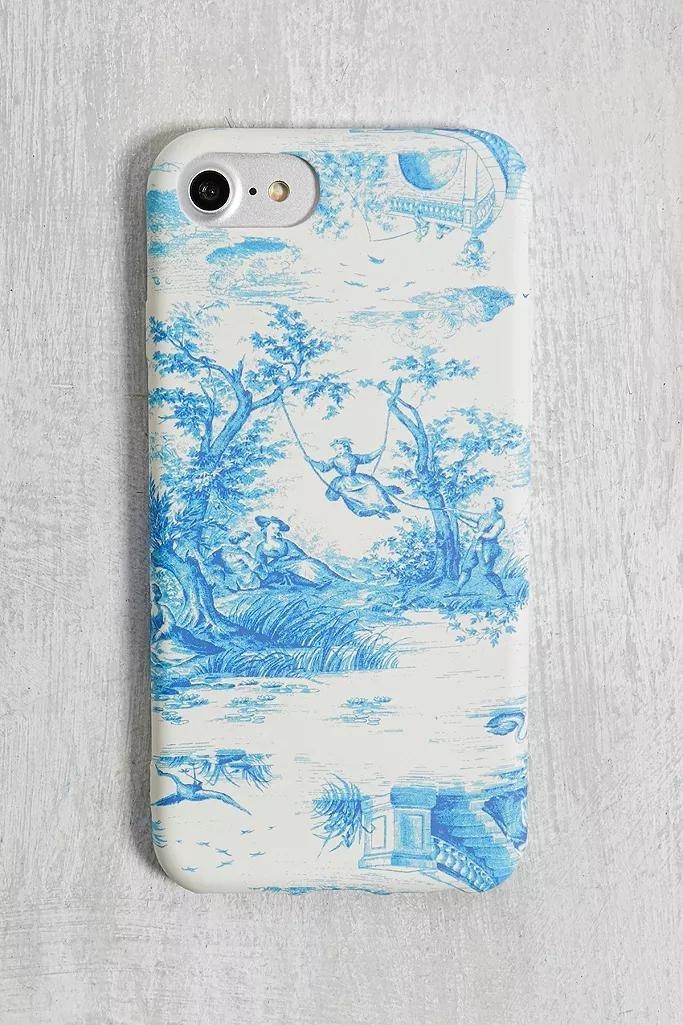 Blue Toile De Jouy IPhone 6/6S/7/8 Case, , large image number 1