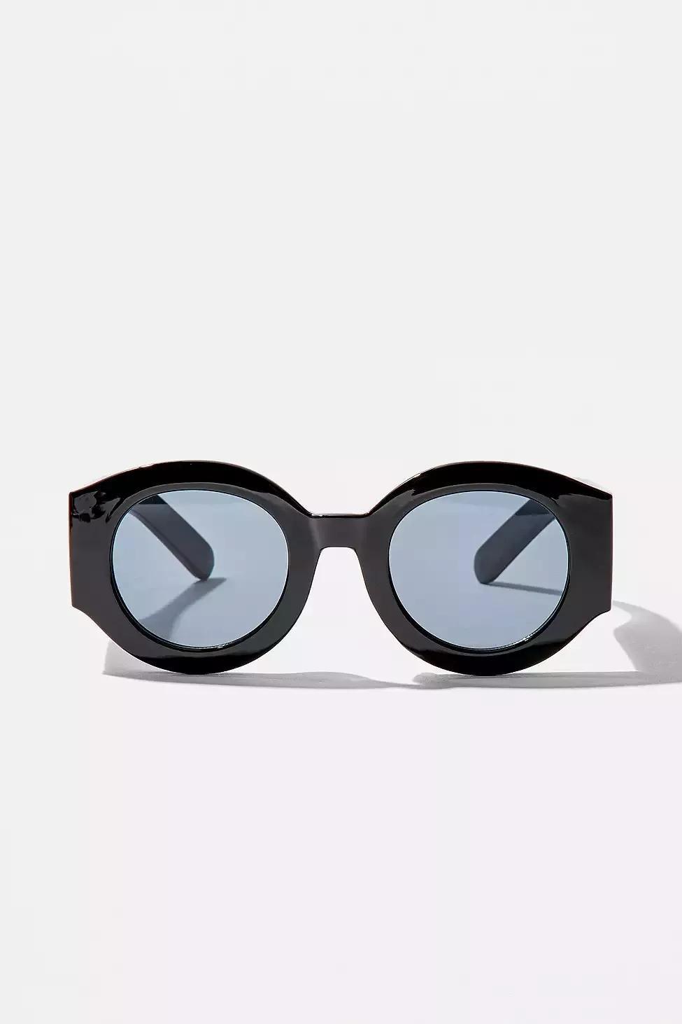 Black iets frans... Oval Sunglasses, Unisex, , large image number 2