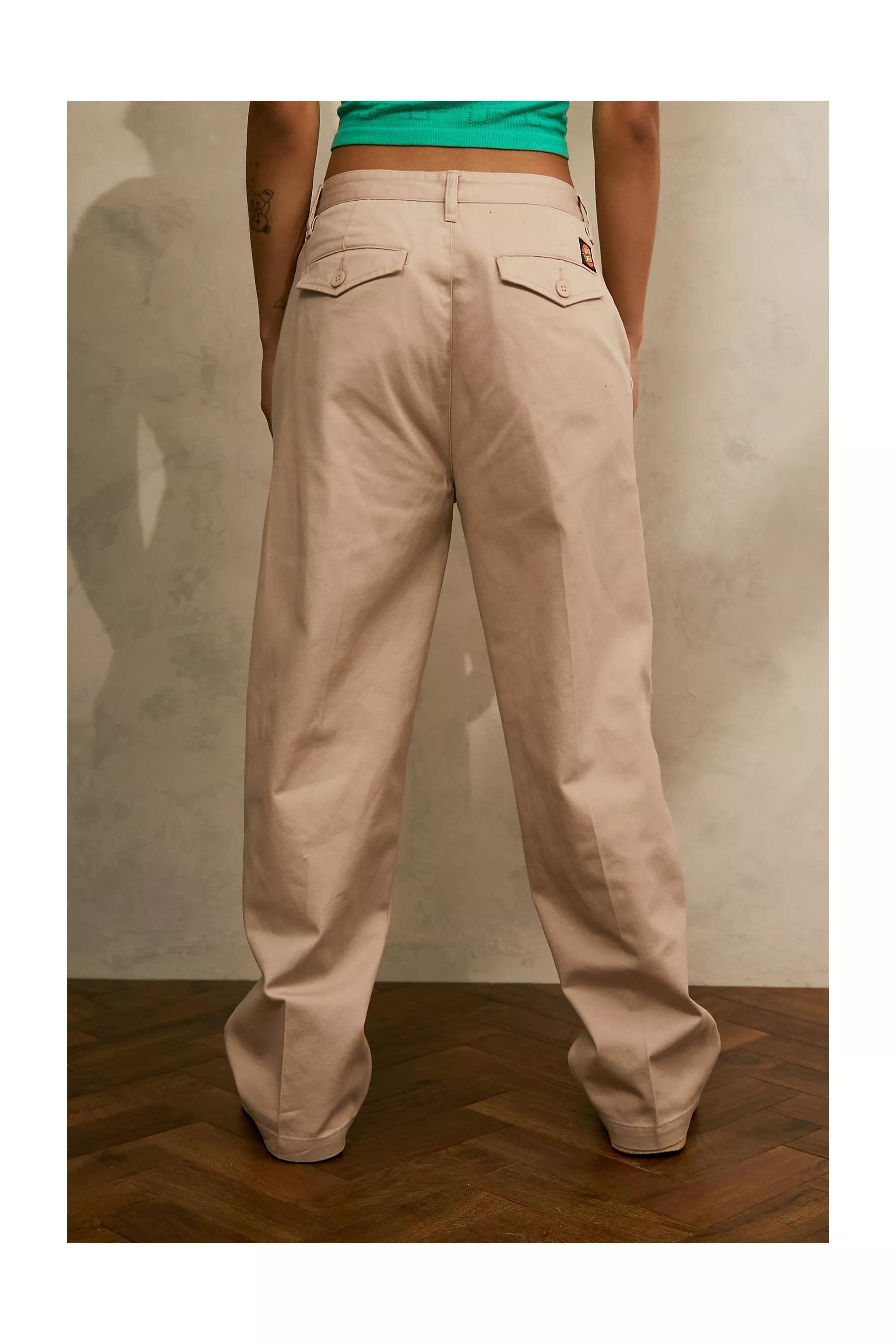 BEIGE Santa Cruz Nolan Beige Workwear Trousers, BEIGE, large image number 2