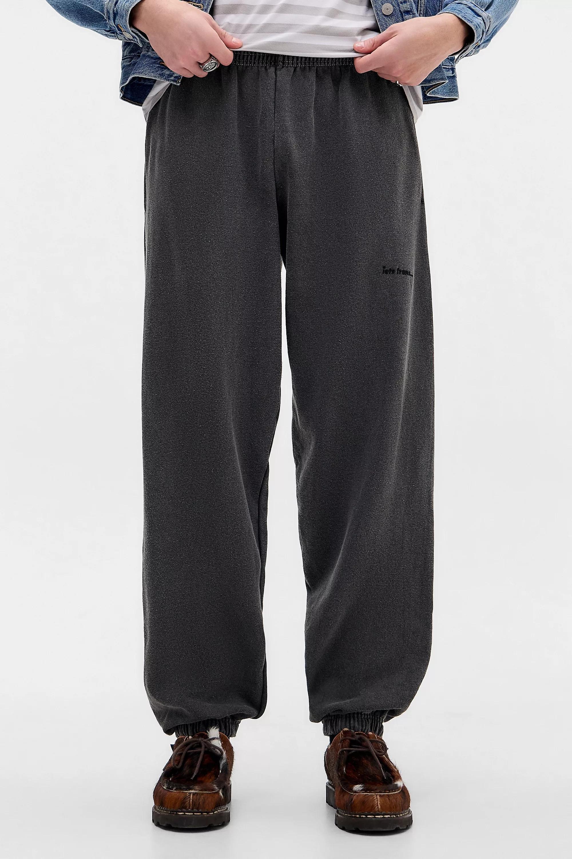 جوغر واسع رمادي غامق, BLK, medium