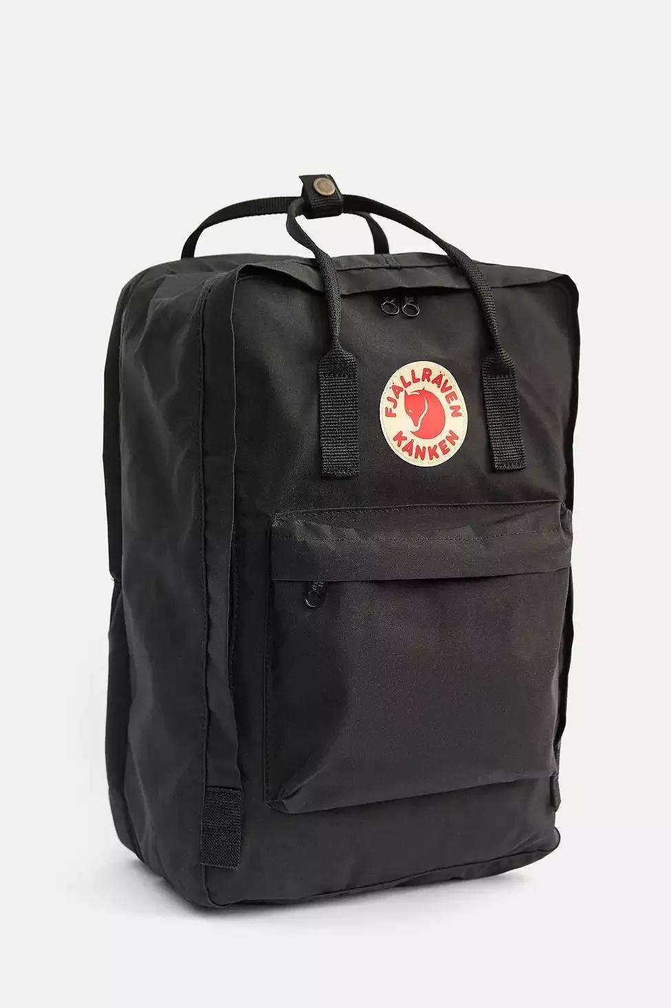 Black Fjallraven Kanken 17" Laptop Backpack, Men, , large image number 0