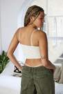 Urban Outfitters - White Iet Frans Markie Seamless Ribbed Cami