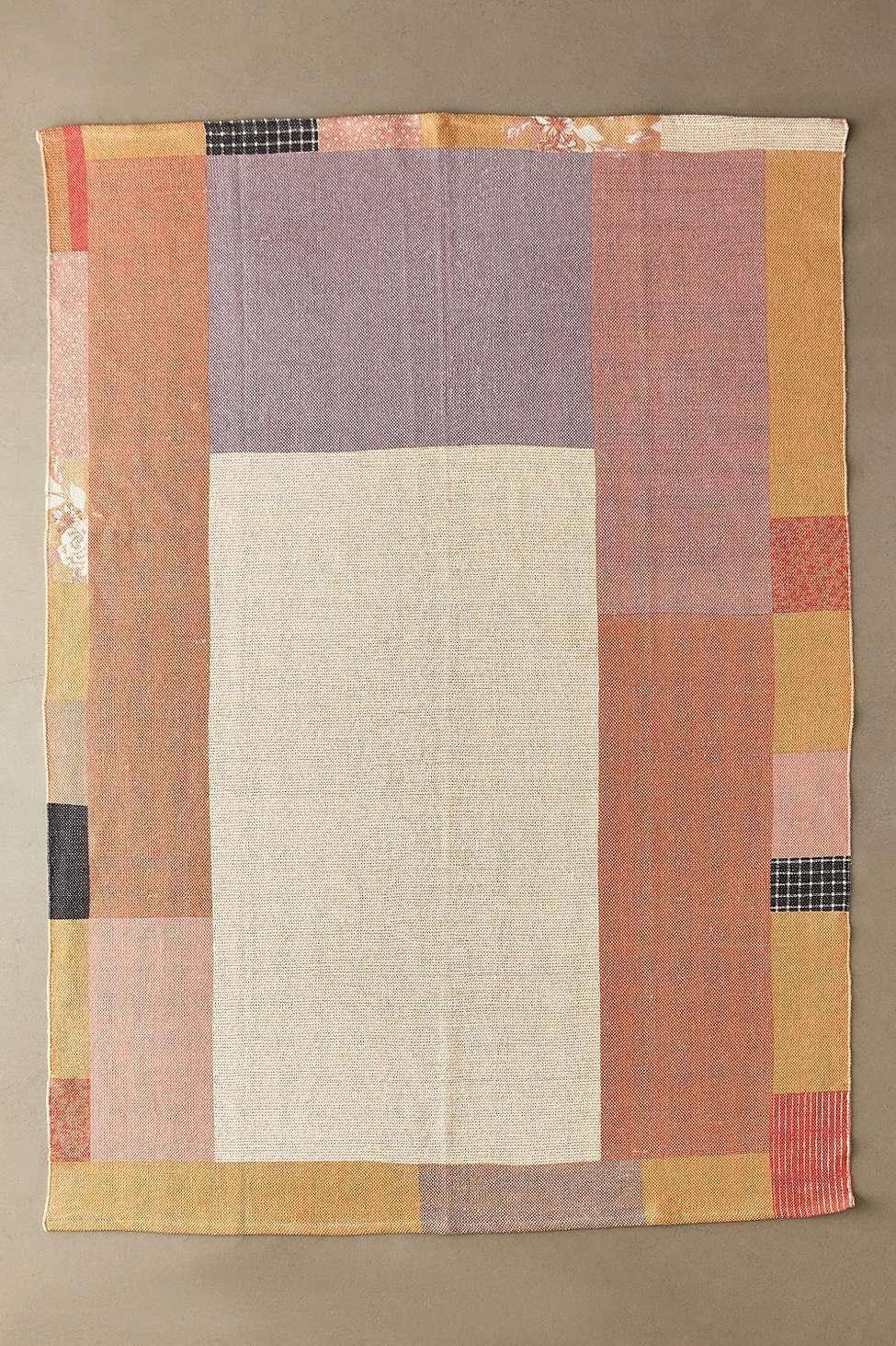 Peach Monroe Patch Printed 5X7 Rug, , large image number 0