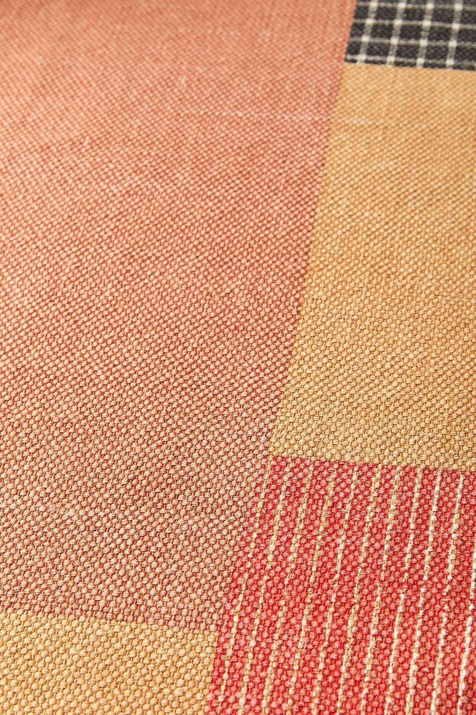 Peach Monroe Patch Printed 5X7 Rug, , large image number 2