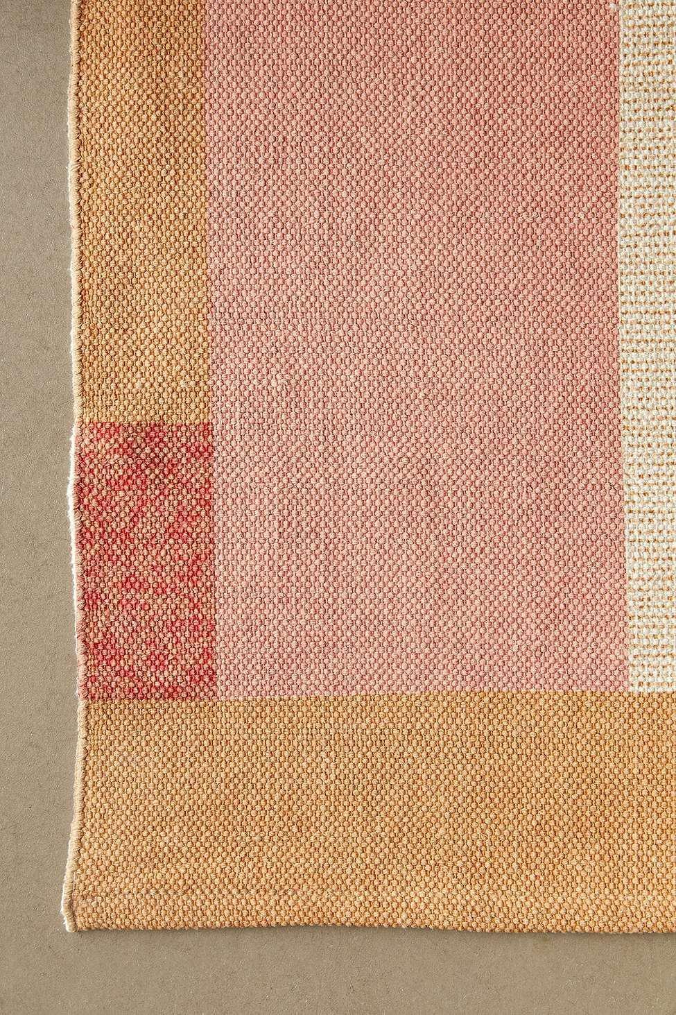 Peach Monroe Patch Printed 5X7 Rug, , large image number 3