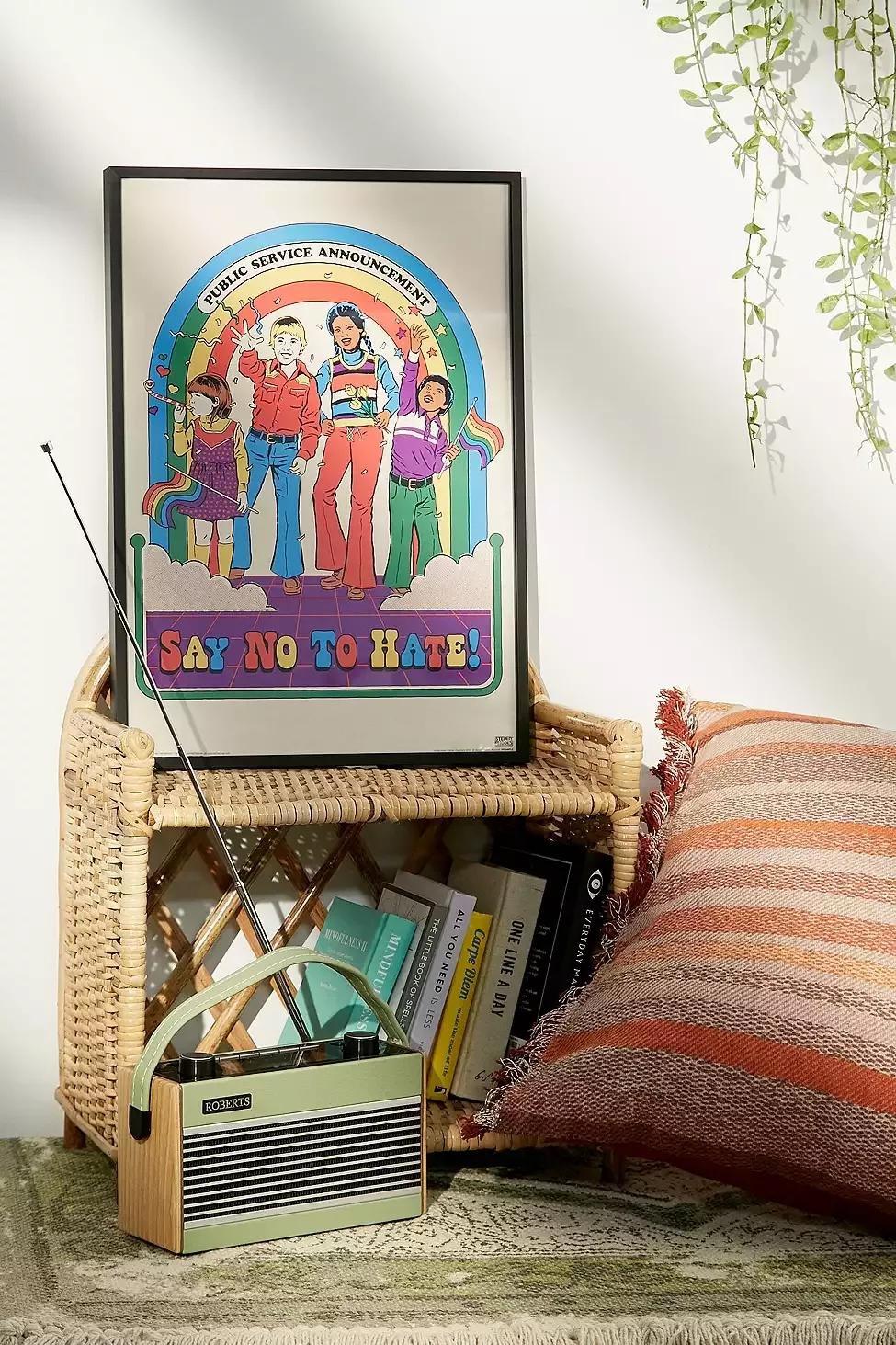 Assorted Steven Rhodes Say No To Hate Wall Art Print, , large image number 0
