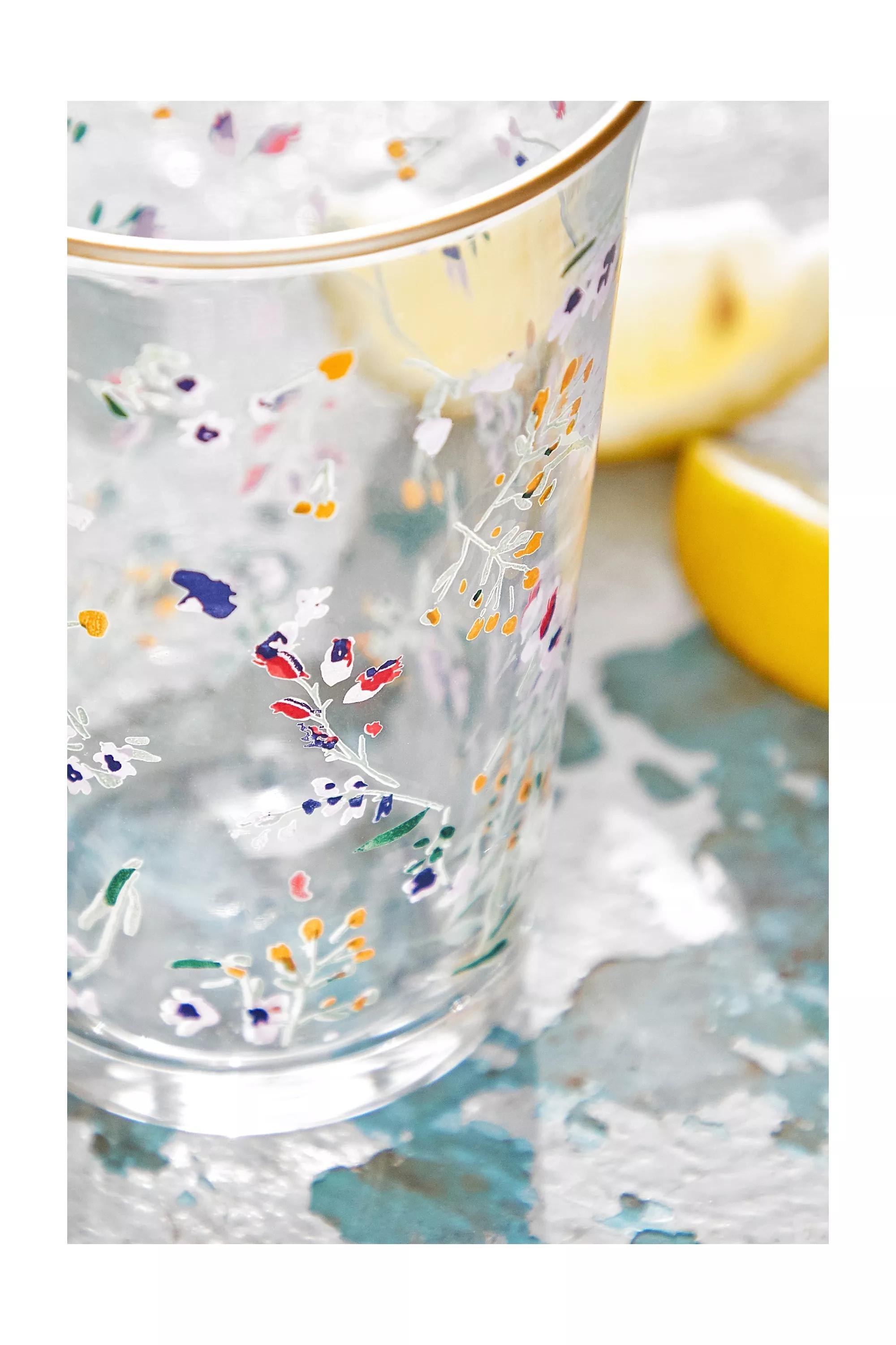 Assorted Floral Glass Tumbler, ASSORT, large image number 2