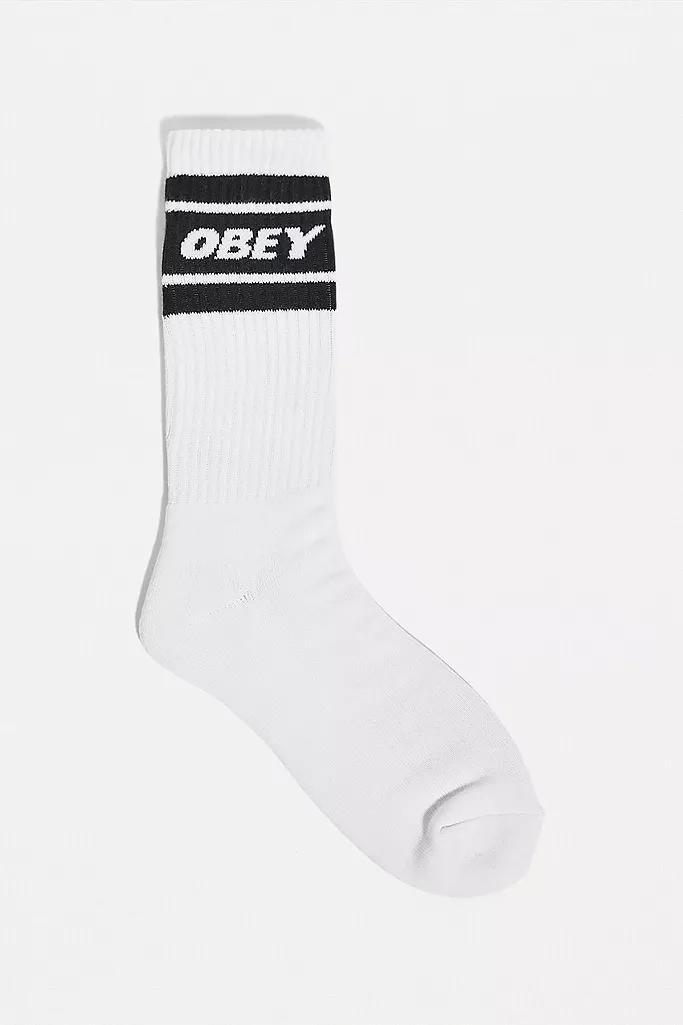 White Obey White Cooper Ii Socks, Men, , large image number 0