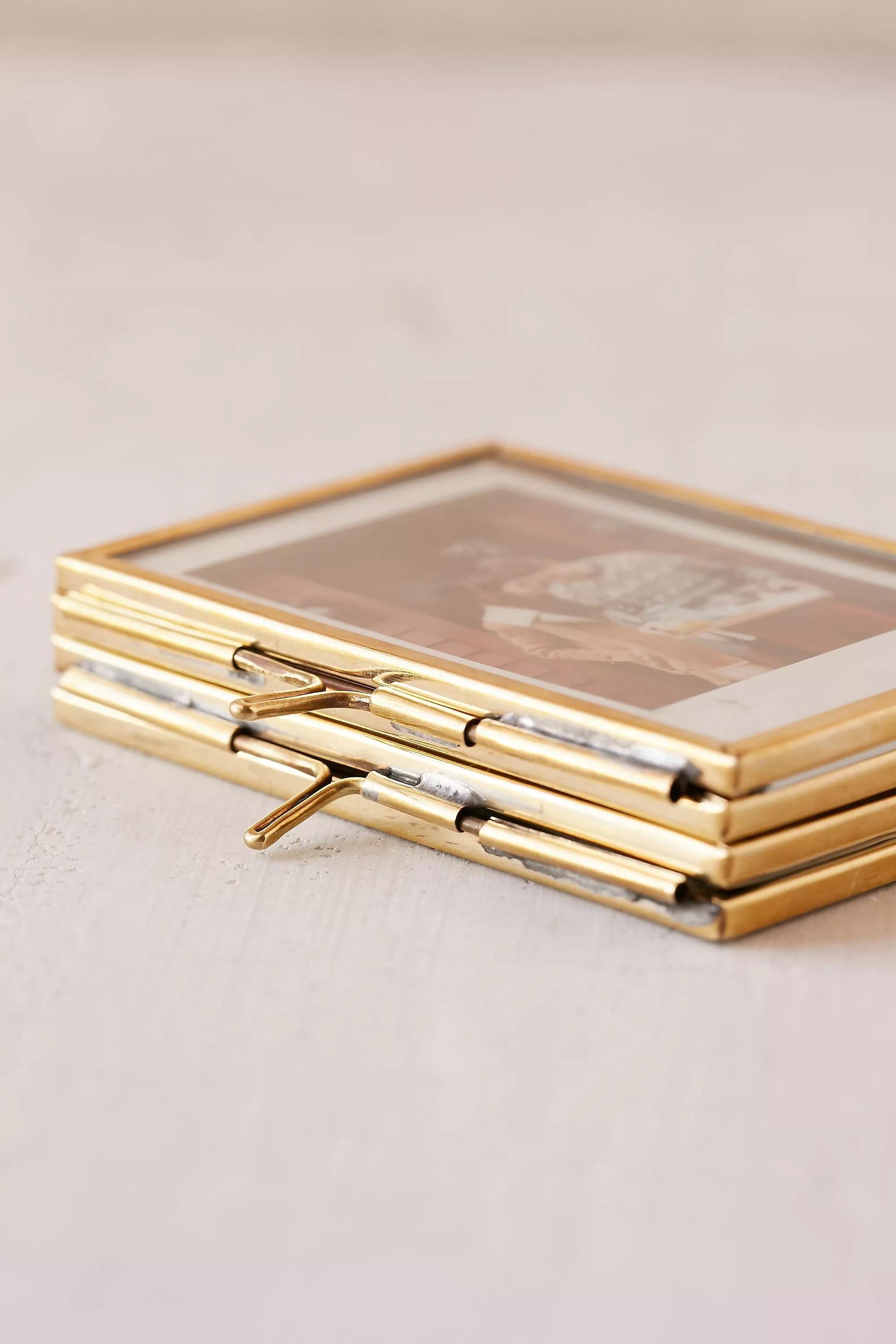 Urban Outfitters - Gold Amelia Foldable Glass Display Frame