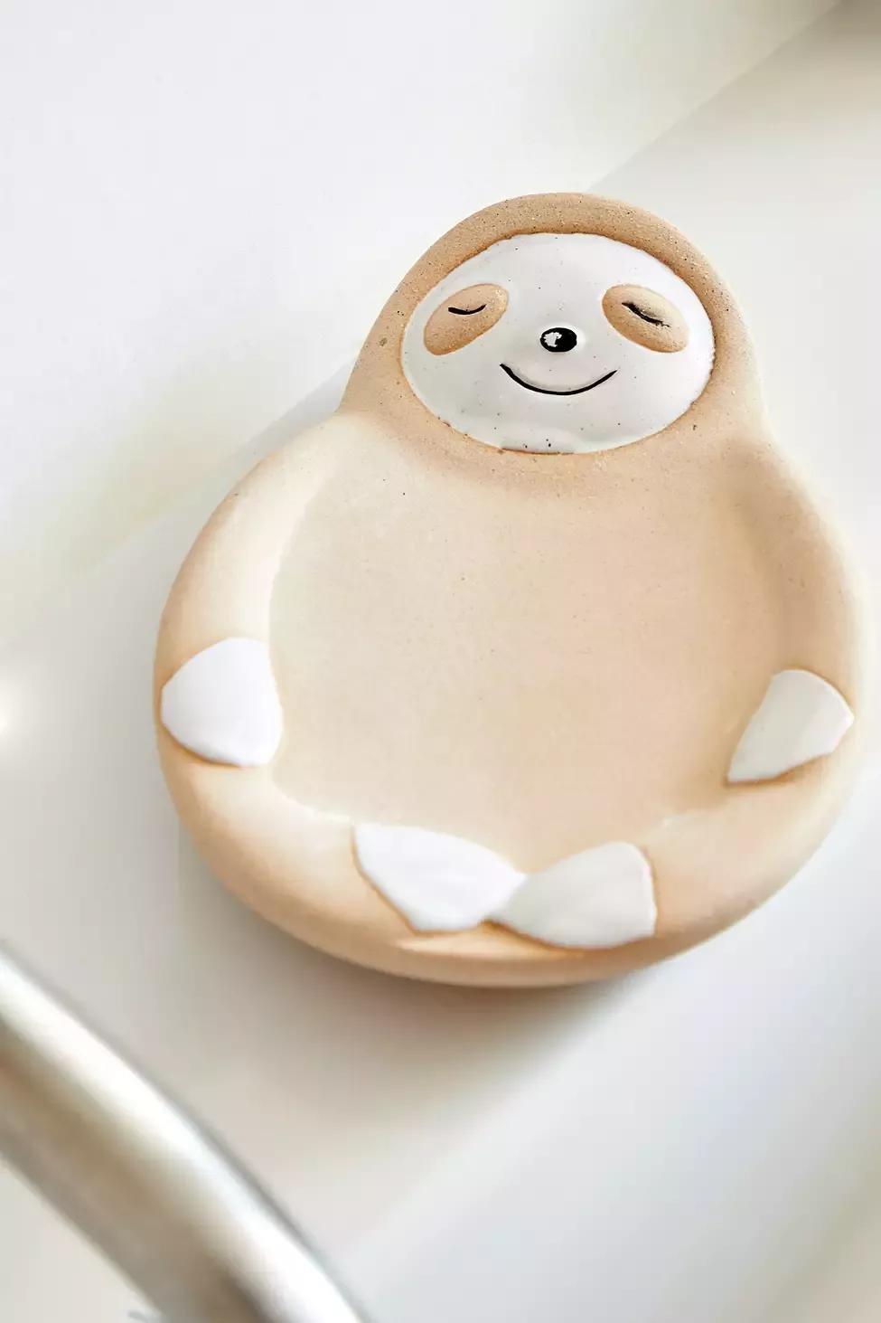 Neutral Sloth Soap Dish, , large image number 0