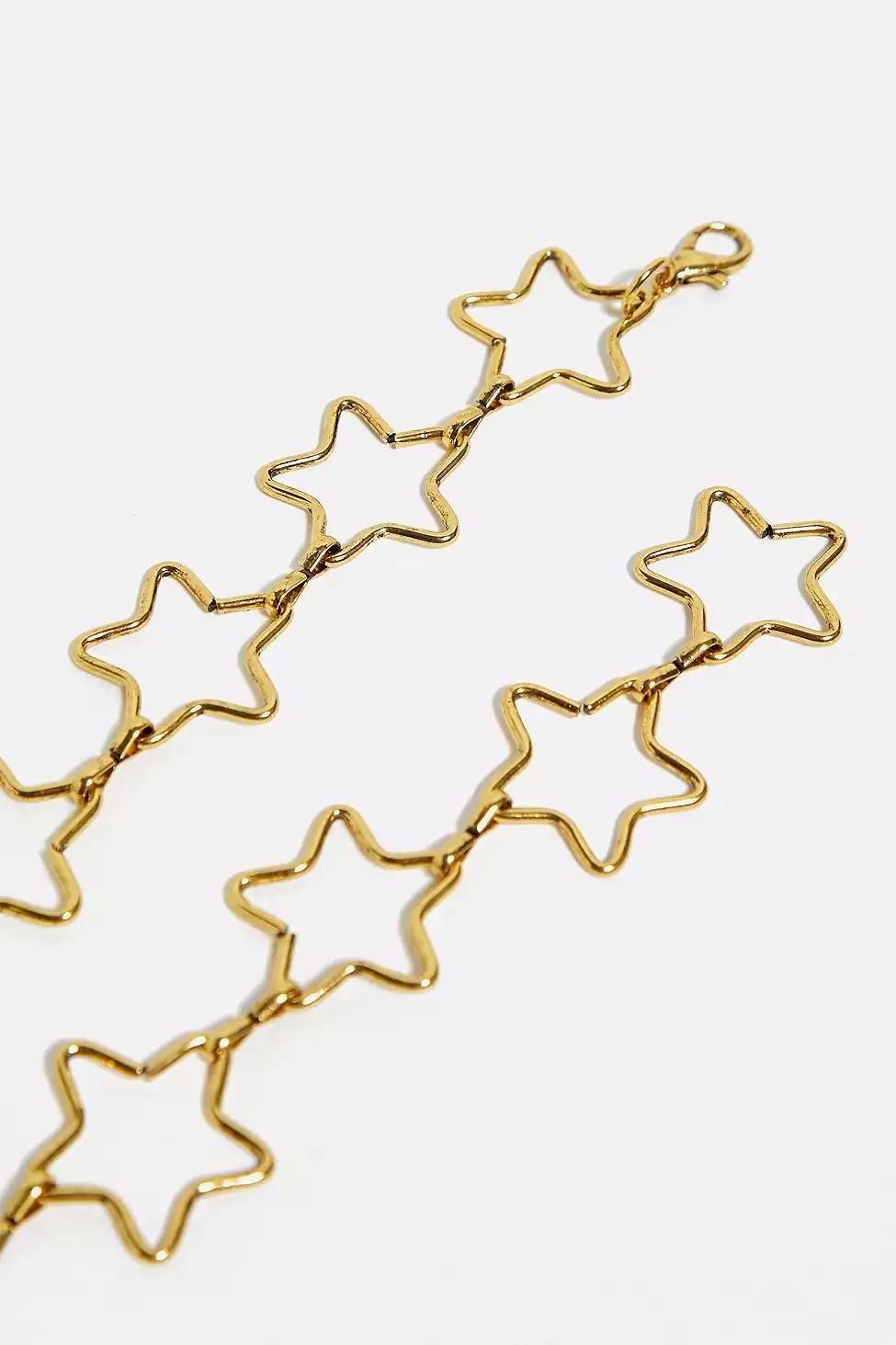 Gold Star Chain Belt, Women, , large image number 1