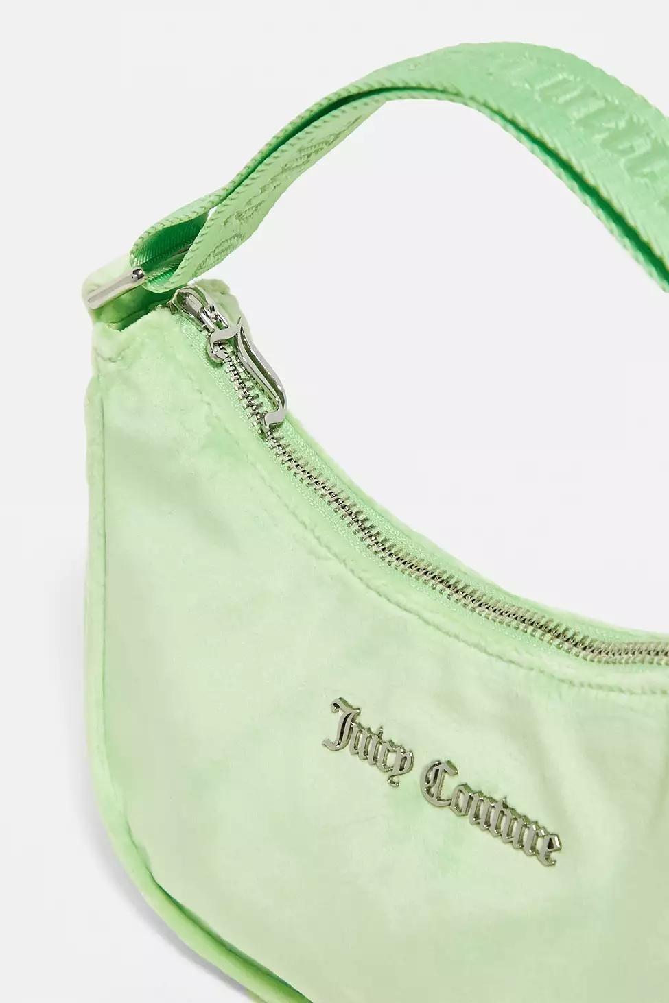 Green Juicy Couture Velour Shoulder Bag, , large image number 0