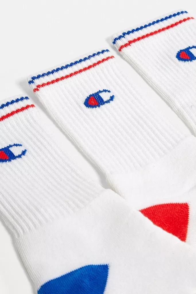 Assorted Champion Logo Red, White, Navy Socks 3-Pack, Men, , large image number 1
