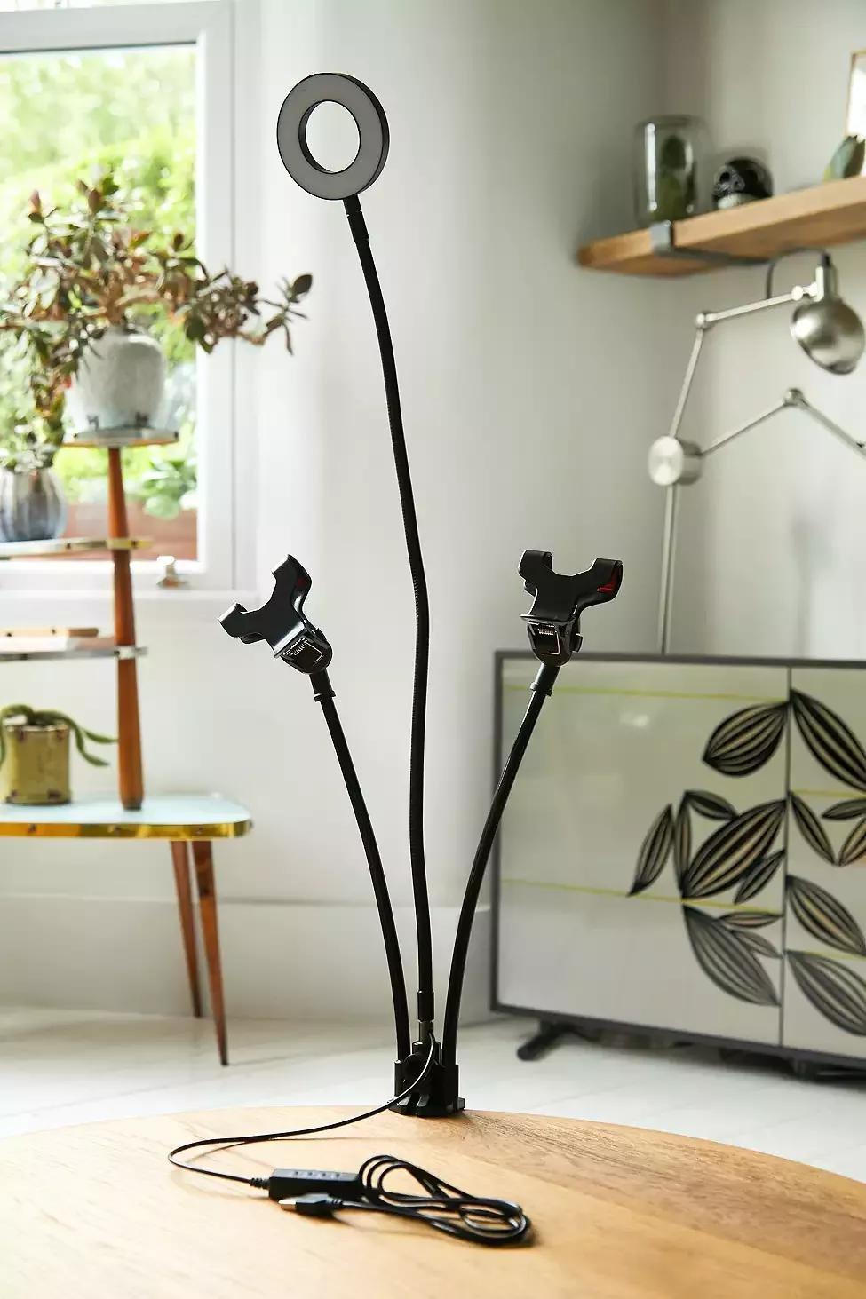 Black Youstar Led Ring Light And Phone Holder, , large image number 0