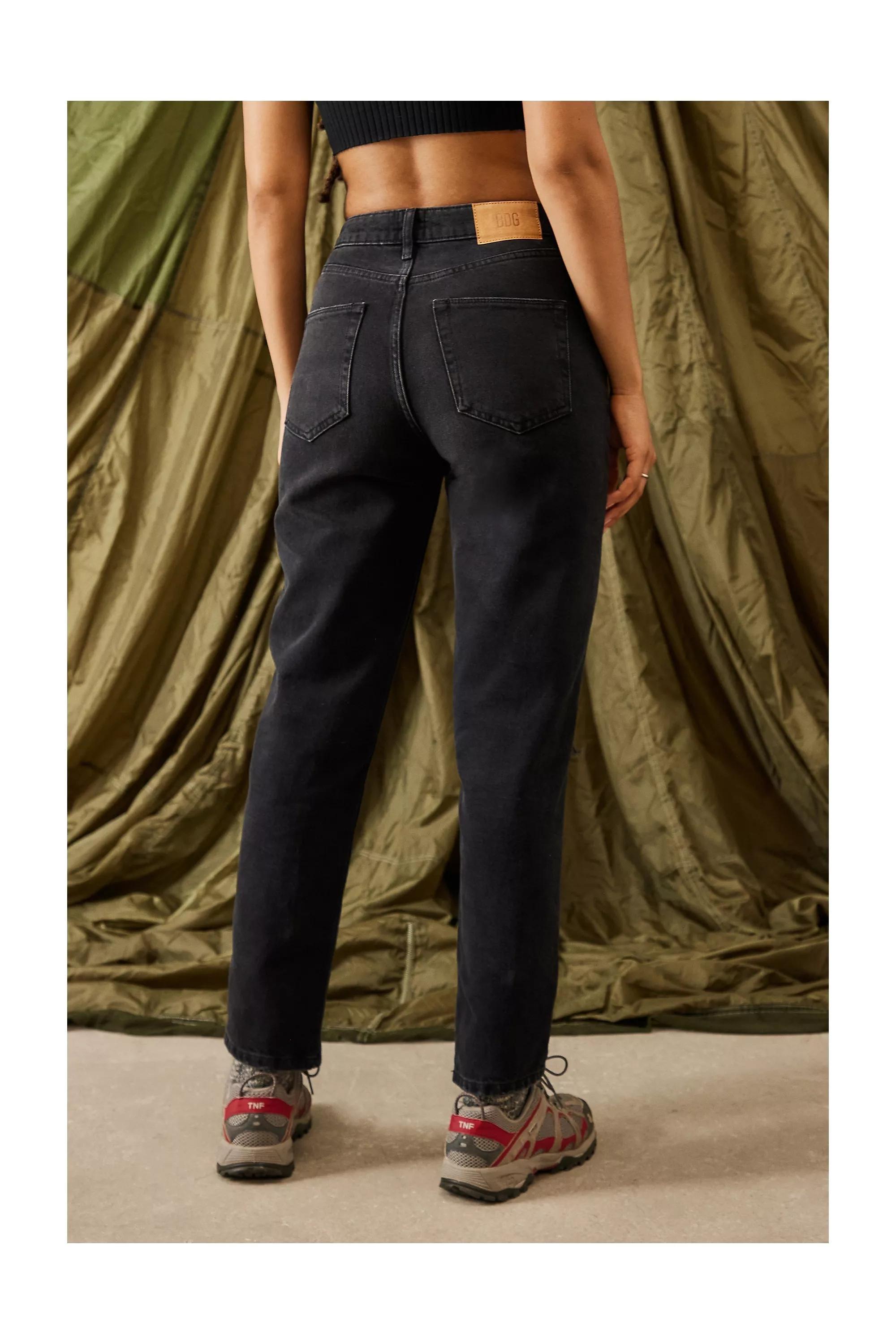 Black Bdg Recycled High-Waist Mom Jeans, , large image number 2