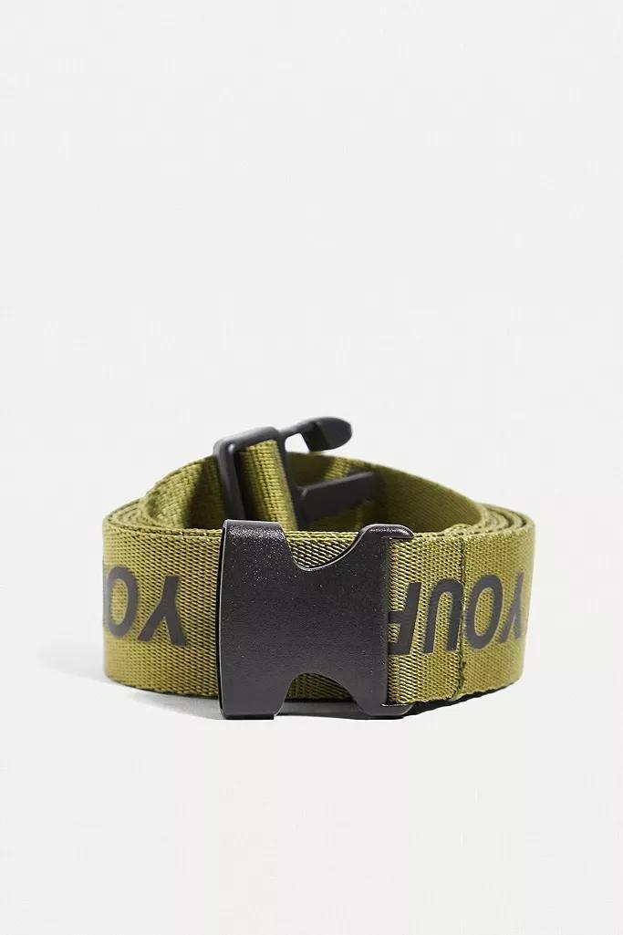 Khaki Lazy Oaf Watch Your Step Clip Belt, Men, , large image number 0
