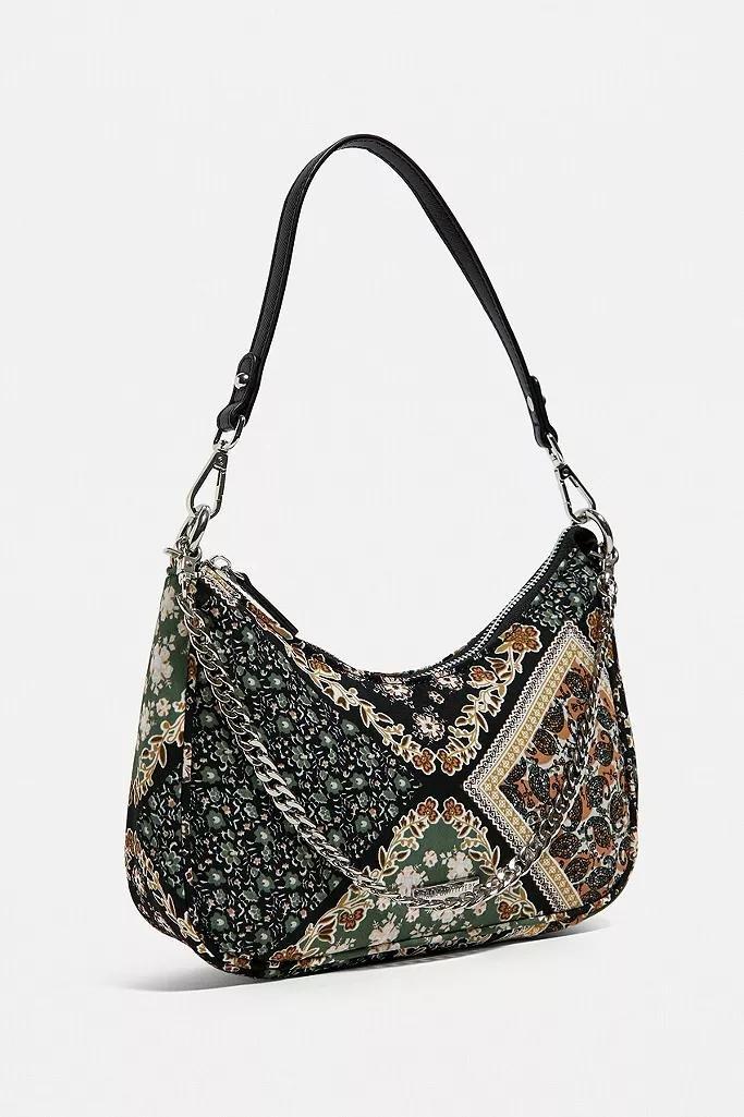 Green UO Satin And Chain Shoulder Bag, Women, , large image number 3