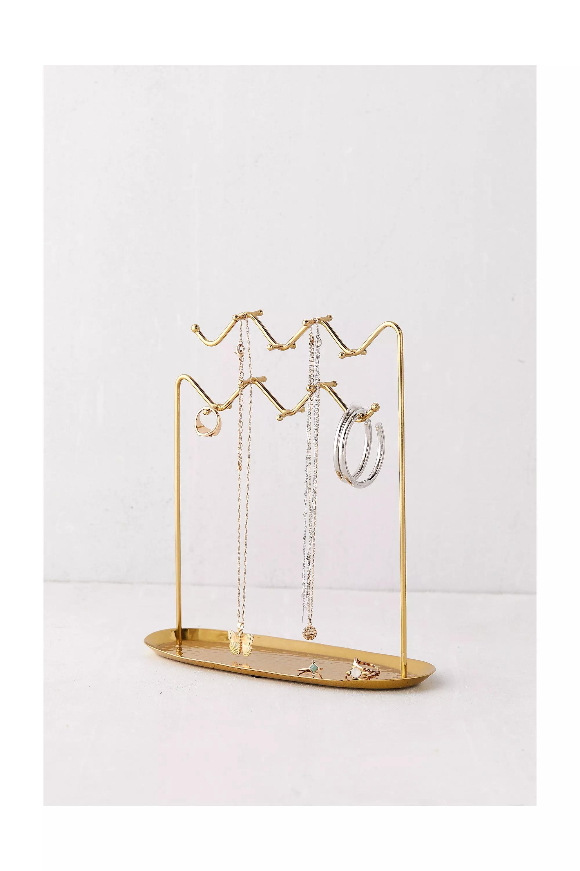 Gold Alula Jewellery Stand Holder, GOLD, large image number 1