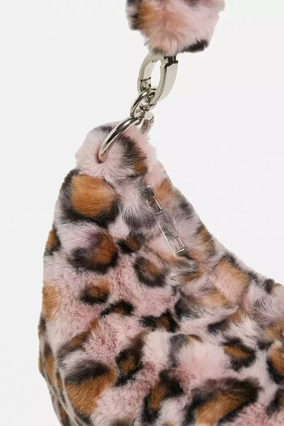 Pink UO Faux Fur Shoulder Bag, Women, , large image number 2