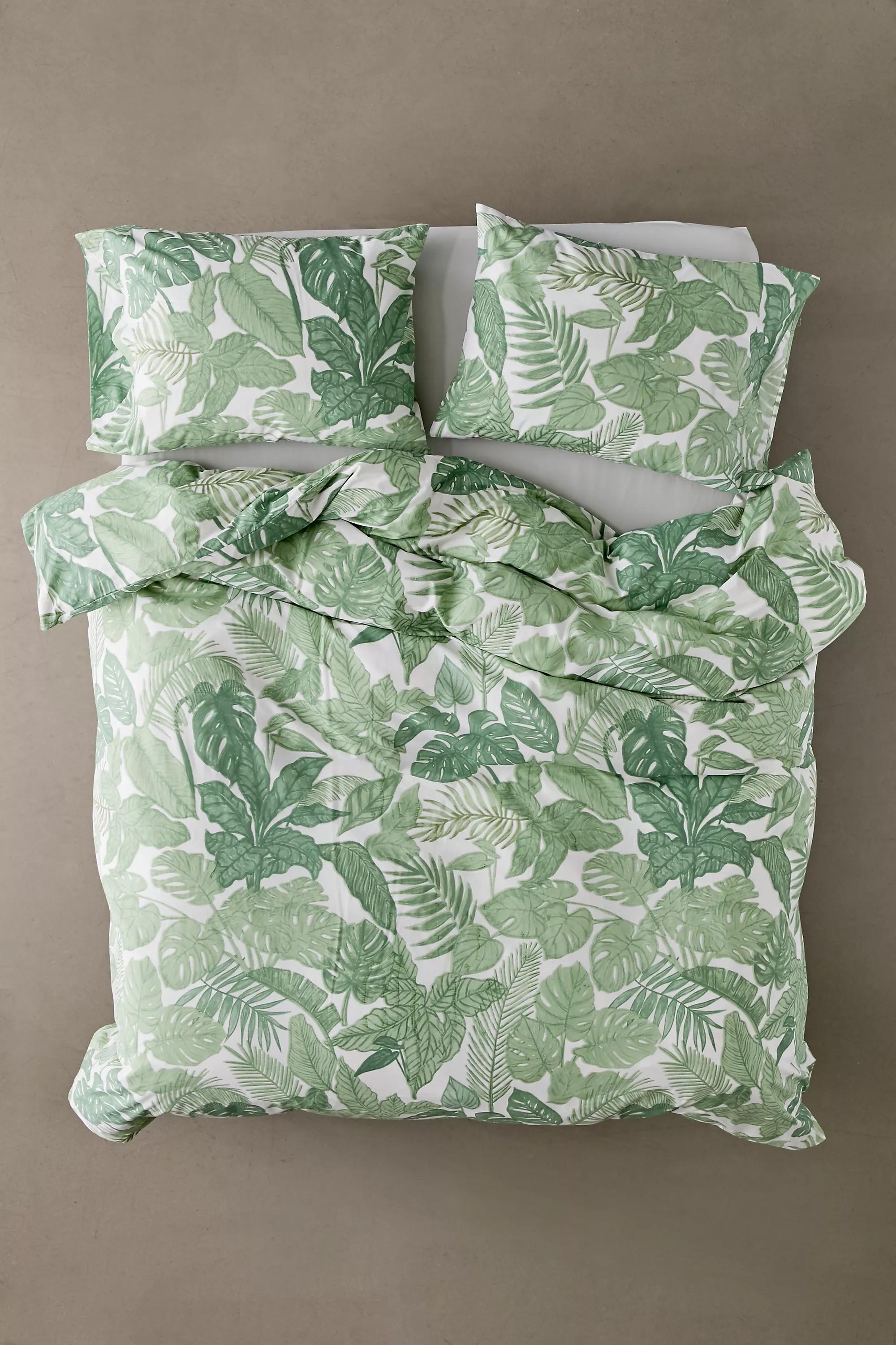 Green Raine Duvet Set With Reusable Fabric Bag, , large image number 2