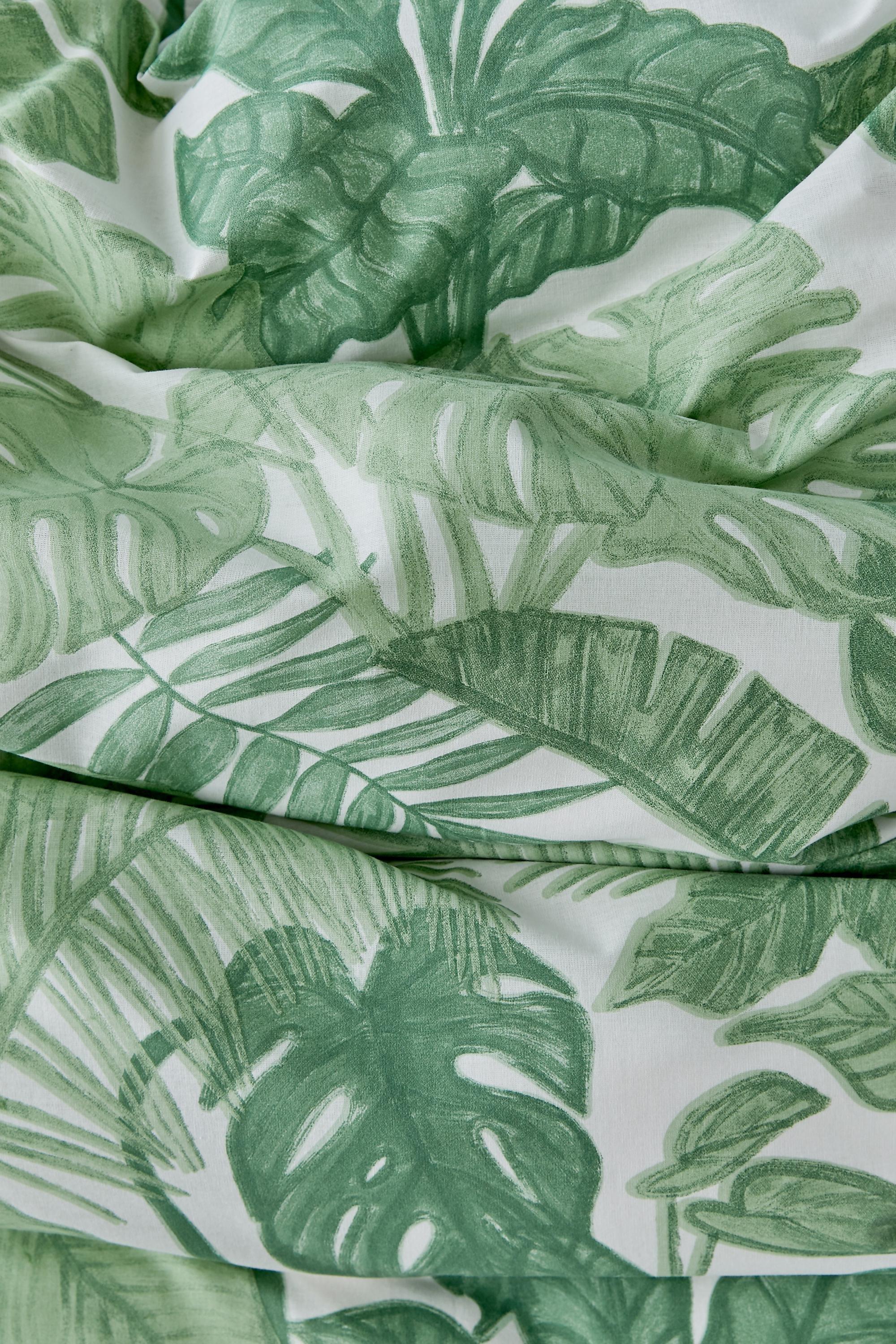 Green Raine Duvet Set With Reusable Fabric Bag, , large image number 3