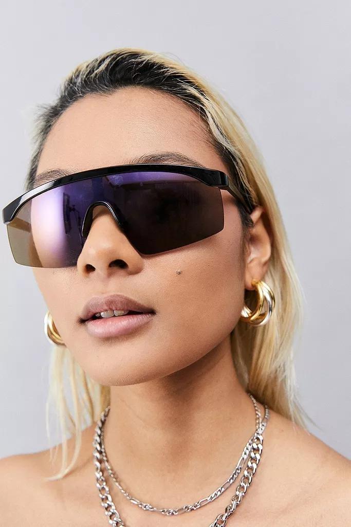 Purple UO Visor Frame Sunglasses, Women, , large image number 1