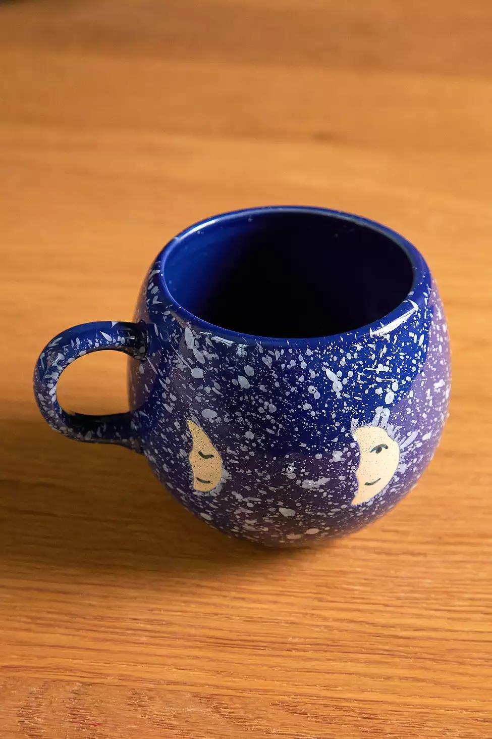 Blue Phases Of The Moon Ceramic Mug, , large image number 0