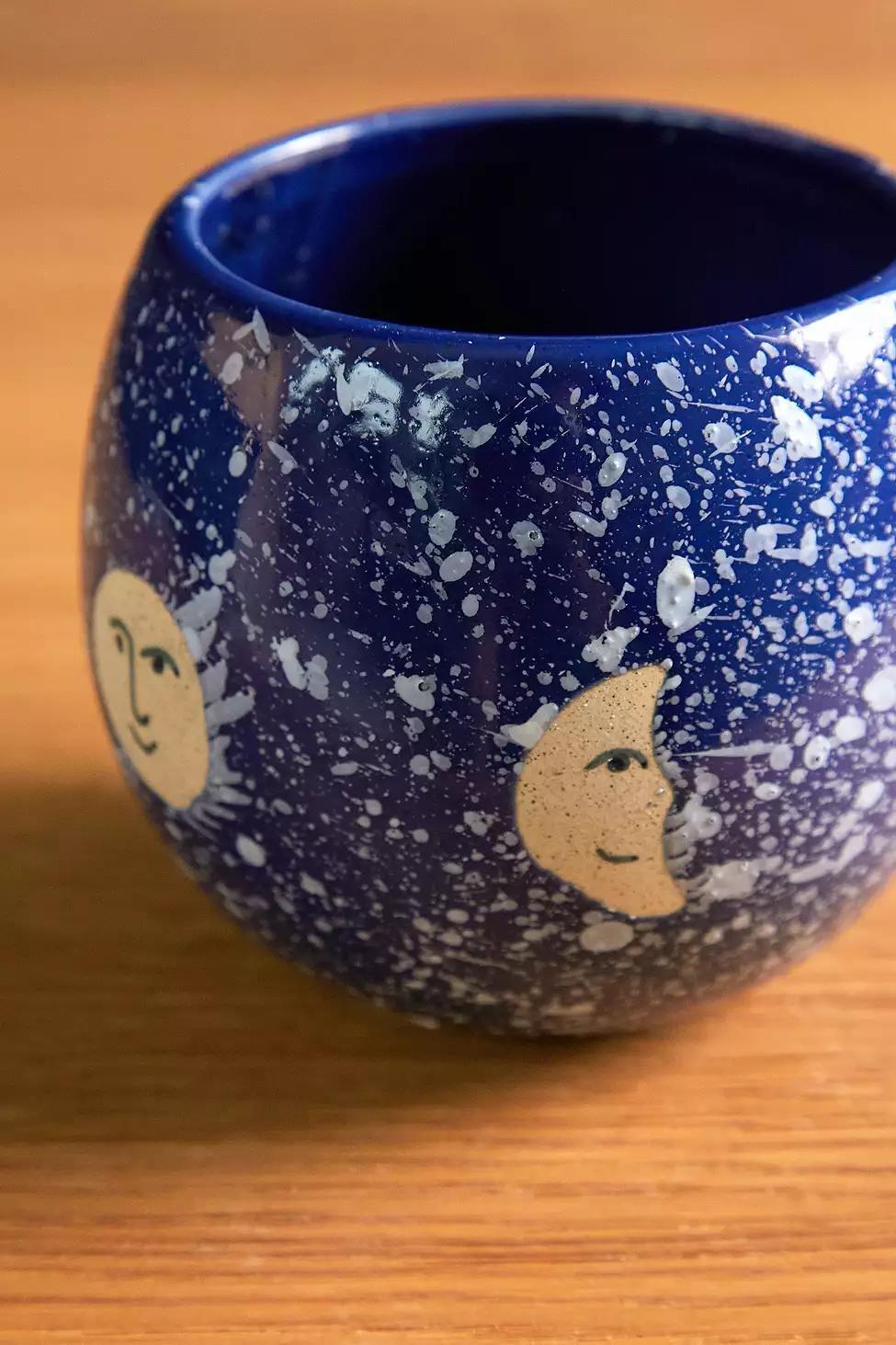 Blue Phases Of The Moon Ceramic Mug, , large image number 1