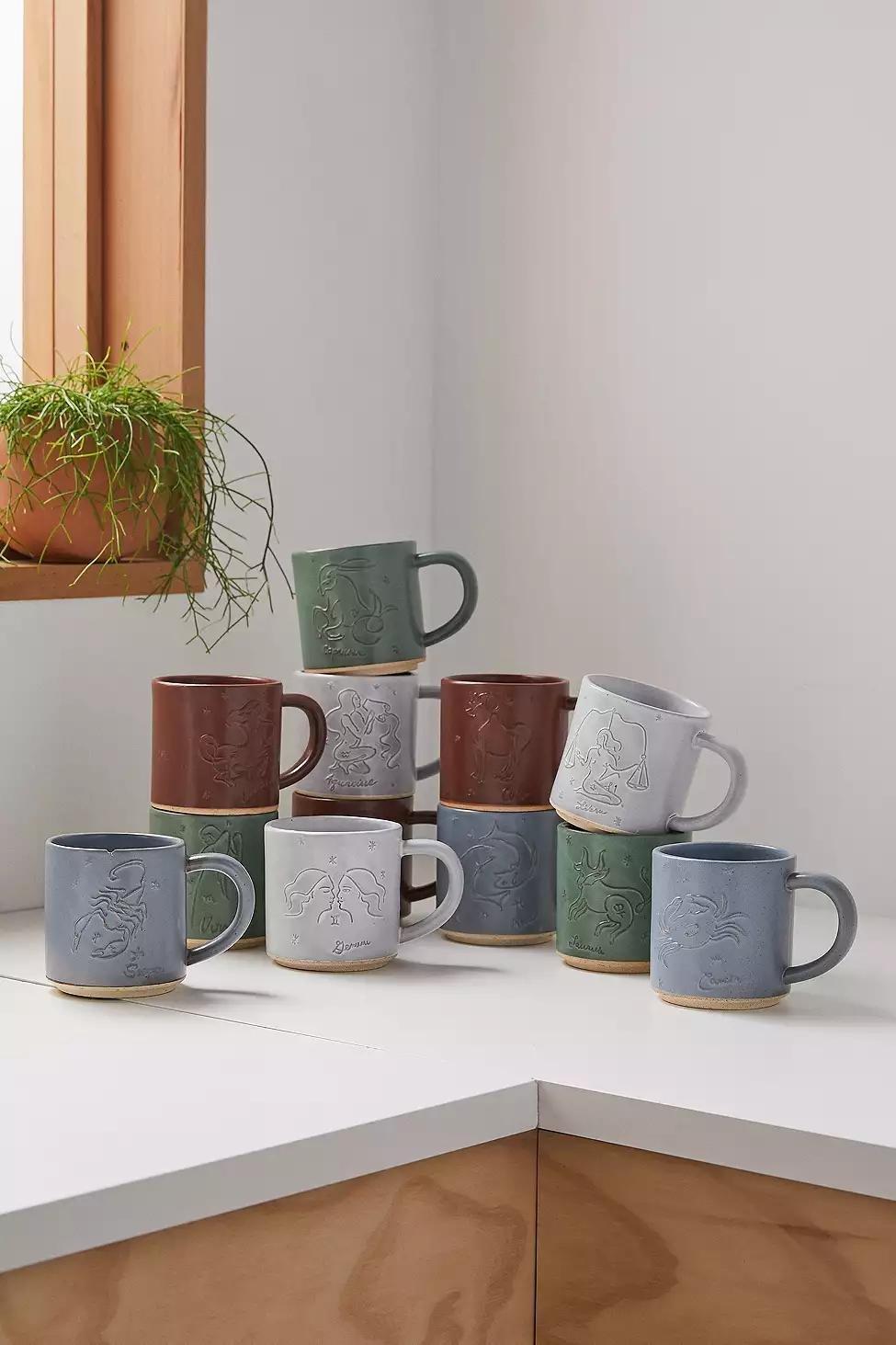 Pisces Zodiac Stacking Mug, , large image number 1