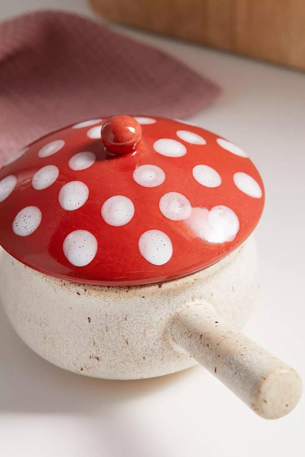 Mushroom Lidded Soup Bowl, , large image number 3