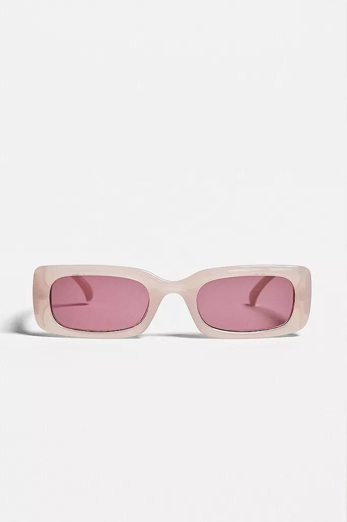 LILAC UO Rectangular Frame Sunglasses, , large image number 0