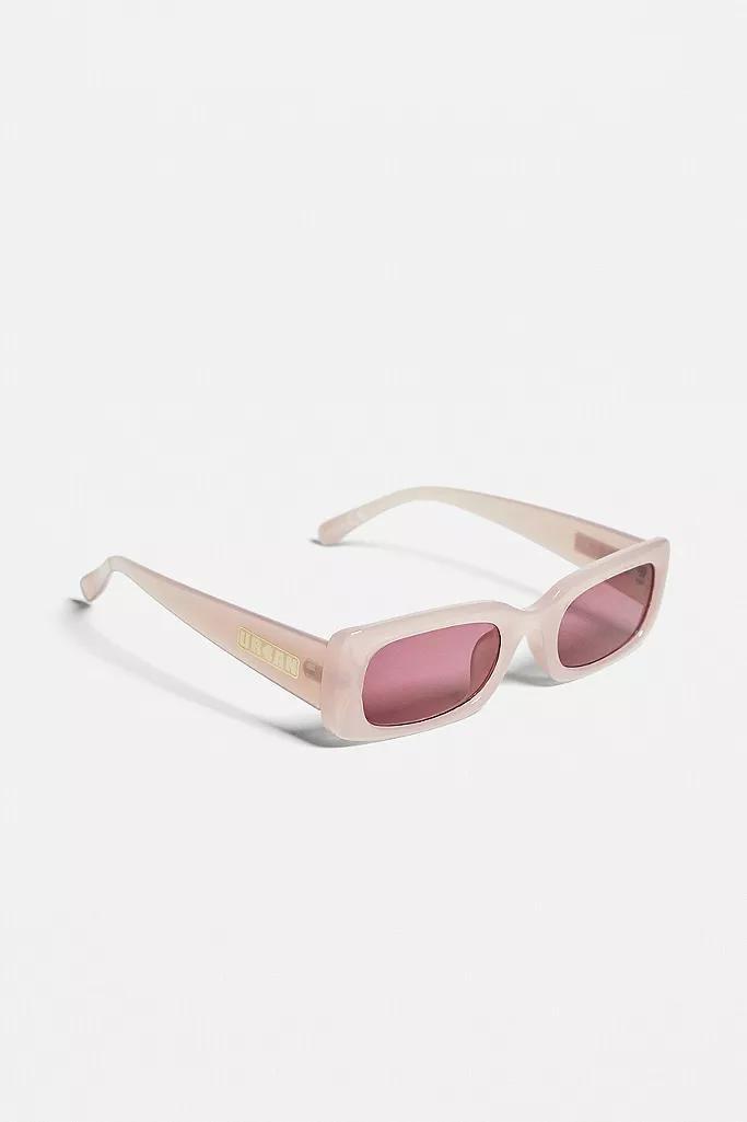 LILAC UO Rectangular Frame Sunglasses, , large image number 2