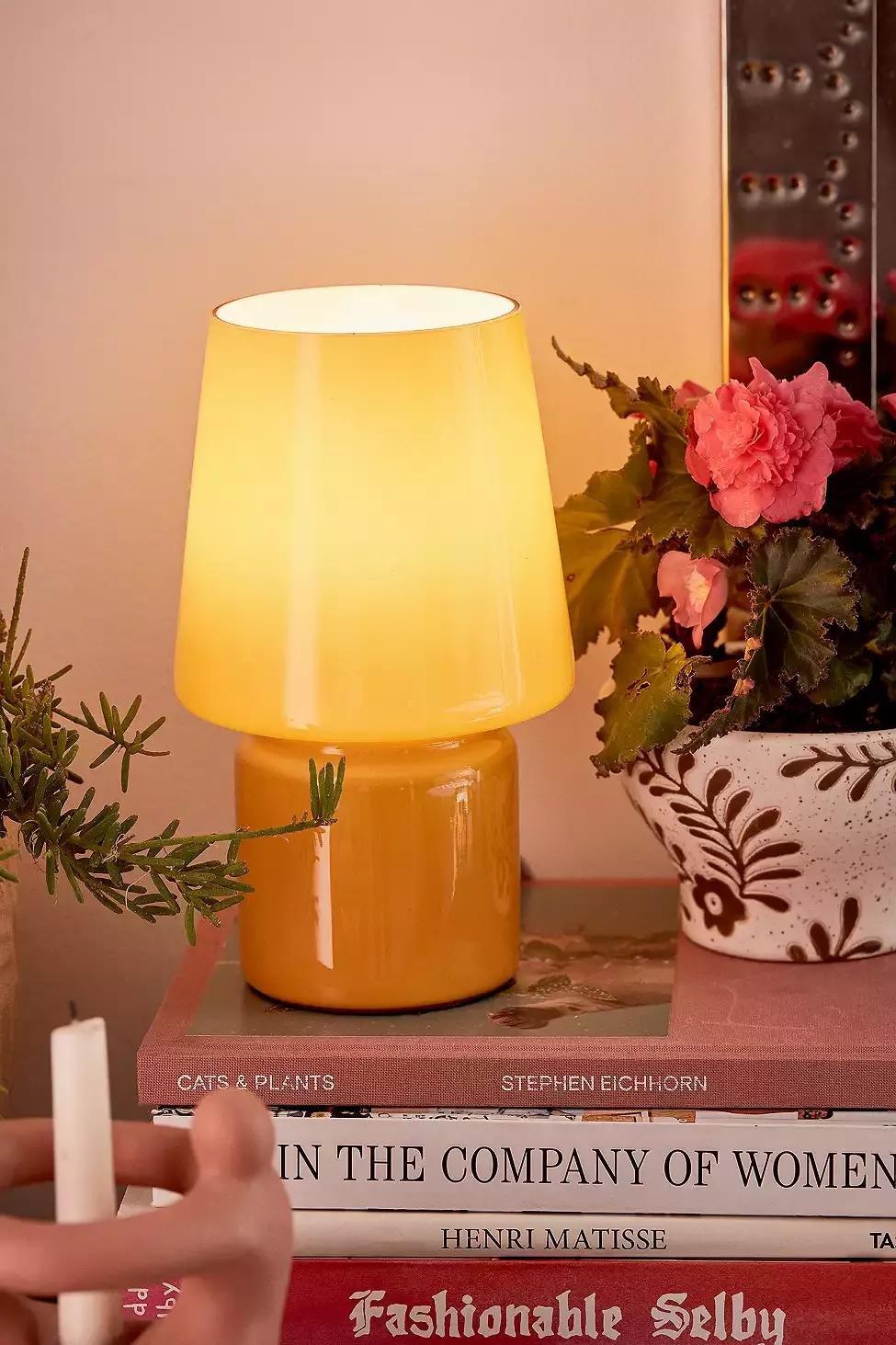 GOLD Mini Glass Table Lamp, , large image number 0