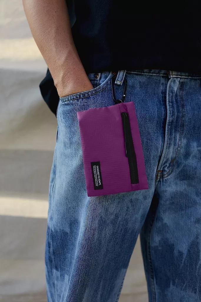 Purple UO Mesh Clip Pouch, Men, , large image number 0