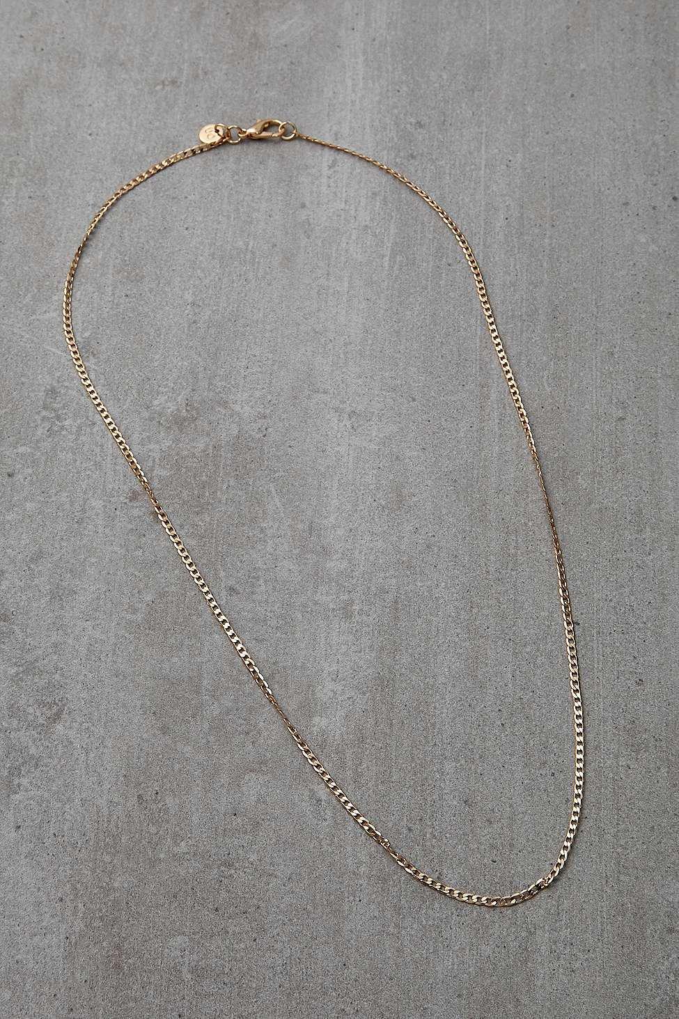 Gold Thin Venetian Chain Necklace, Men, , large image number 1