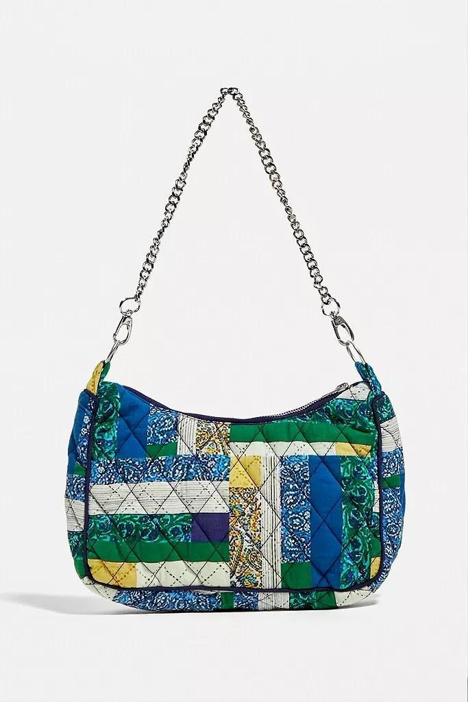Blue Motif UO Patchwork Chain Shoulder Bag, Women, , large image number 3