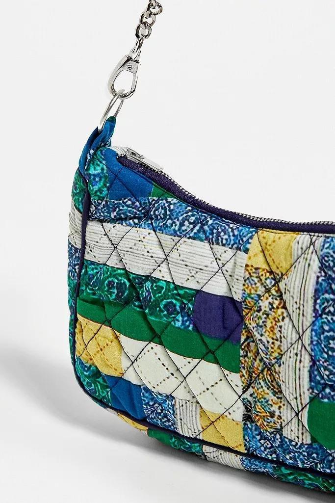 Blue Motif UO Patchwork Chain Shoulder Bag, Women, , large image number 4