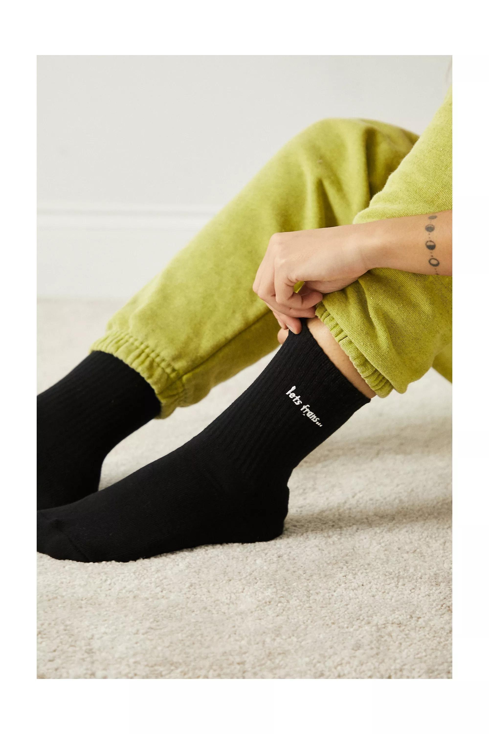 Black Iets Frans... Crew Socks, , large image number 1