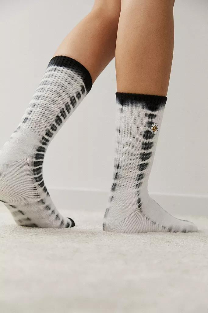 Black/White  UO Smiley Tie-Dye Socks, Women, , large image number 3
