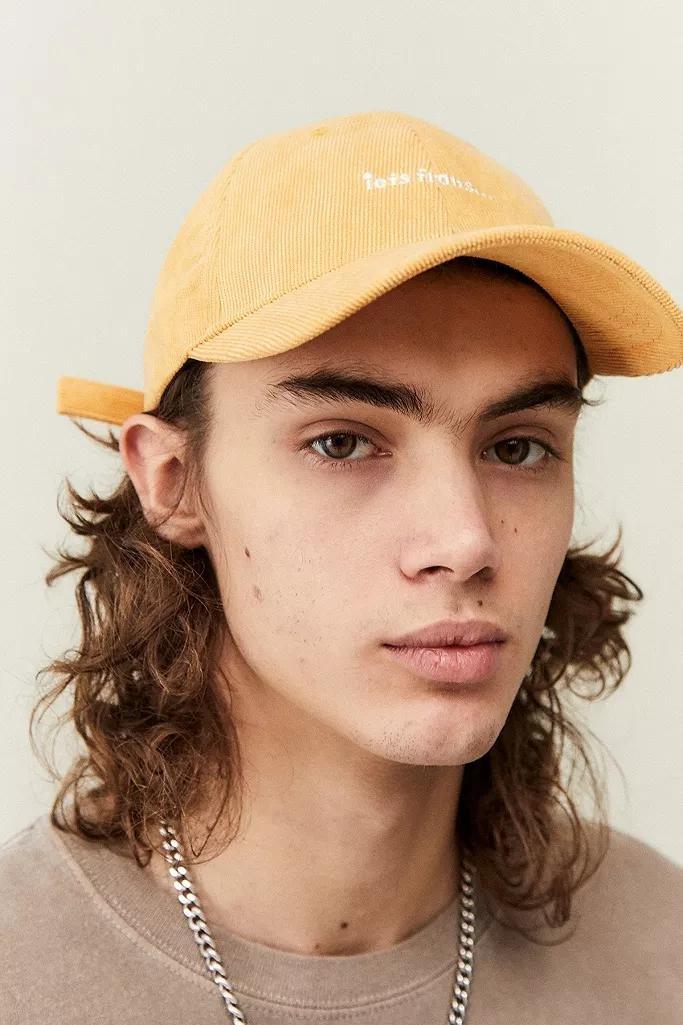 Yellow iets frans... Patchwork Corduroy Cap, Men, , large image number 0