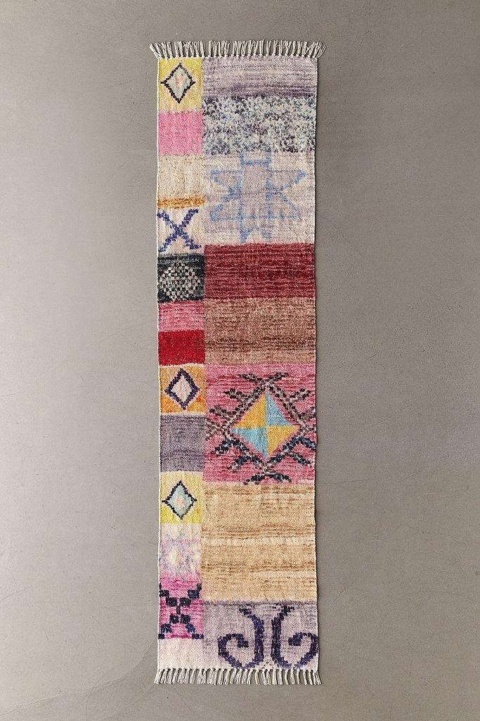 PINK Cyra Pink Patchwork Chenille 2x3 Rug, , large image number 3