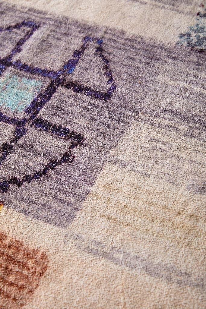 PINK Cyra Pink Patchwork Chenille 2x3 Rug, , large image number 4