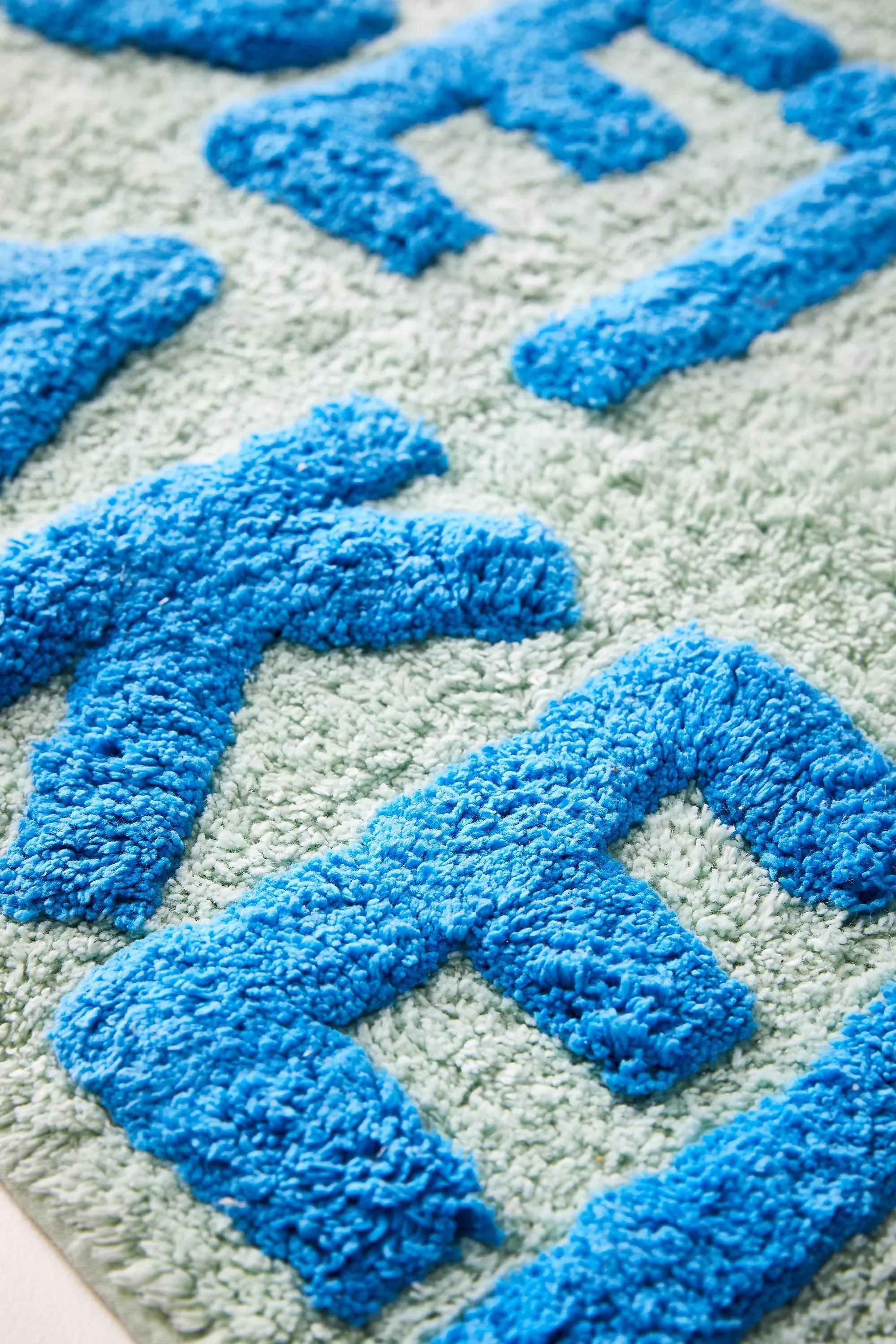 MINT Get Naked Mint & Blue Bath Mat, , large image number 2