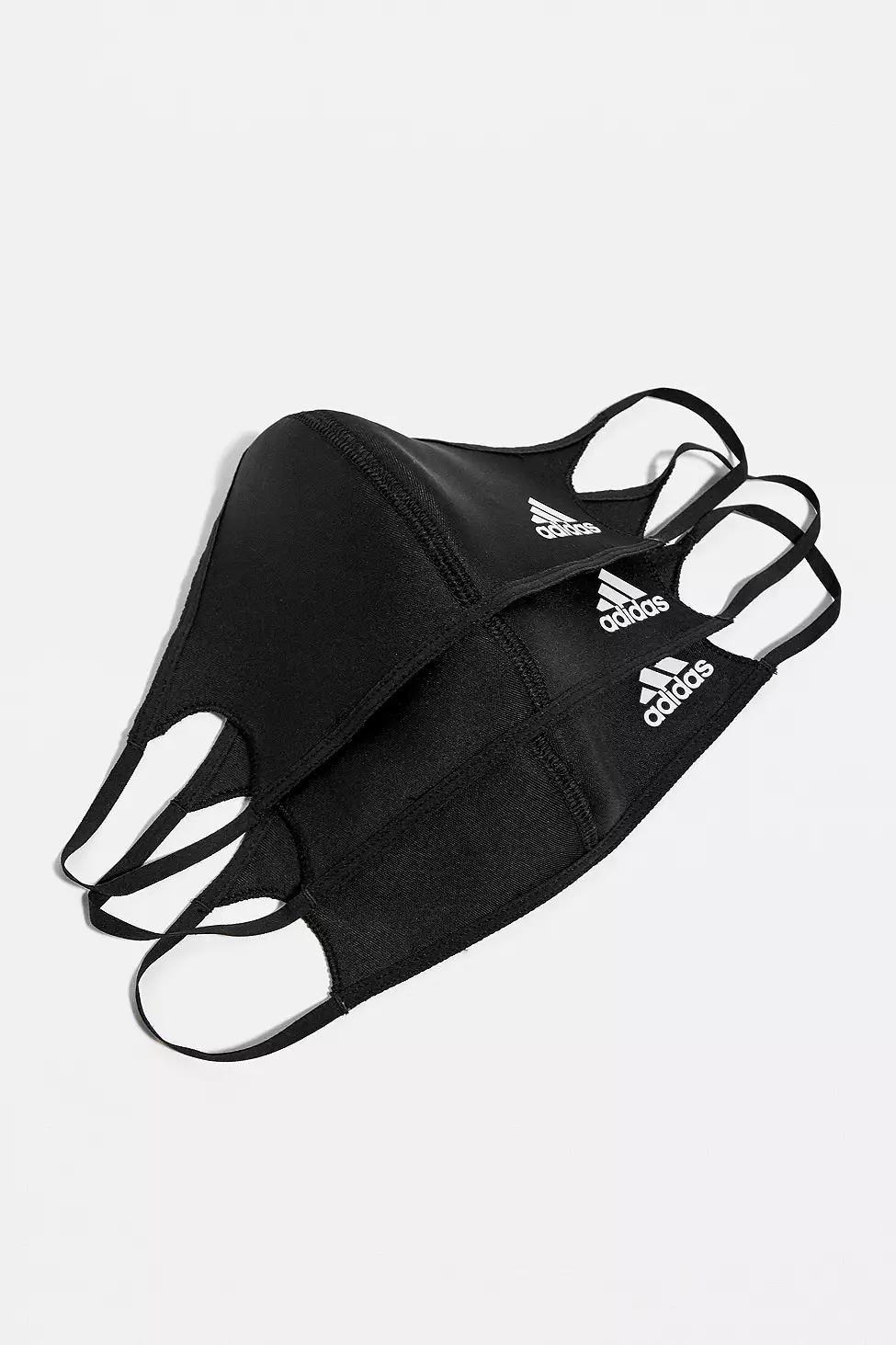 Black Adidas Face Mask 3-Pack, , large image number 0