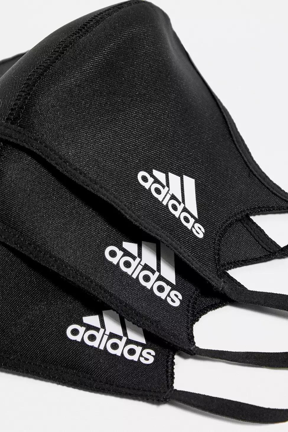 Black Adidas Face Mask 3-Pack, , large image number 1