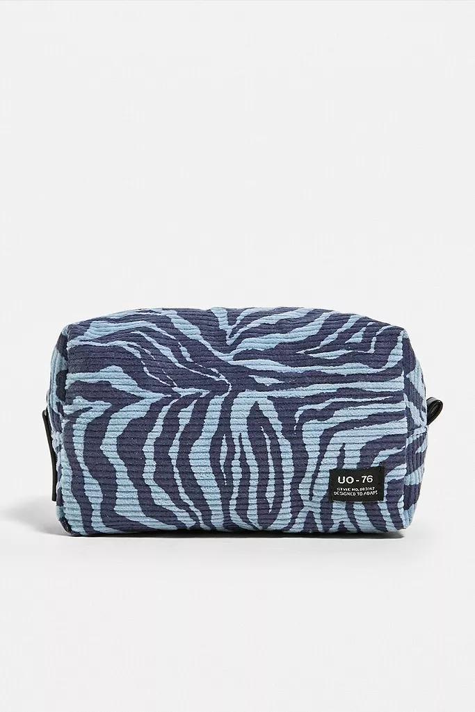 Blue UO Animal Corduroy Makeup Bag, Women, , large image number 1